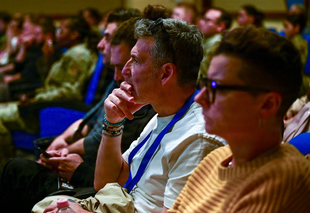 31st Fighter Wing leadership highlights accomplishments during all-call briefing