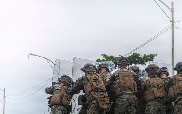 Balikatan 2026: 3rd MLR, 4th LEB practice riot control techniques training