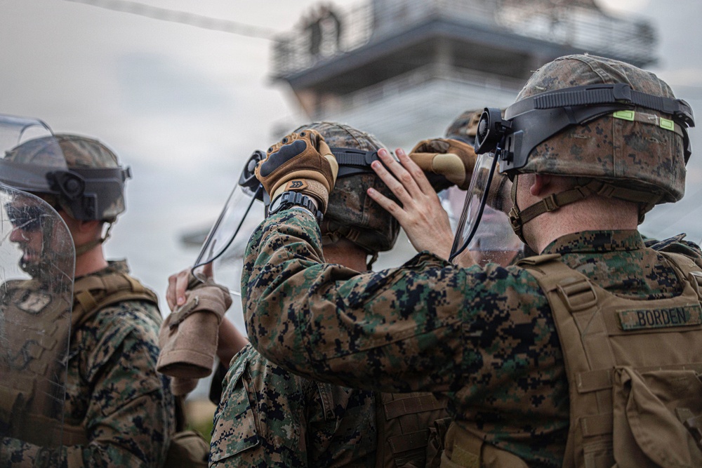 Balikatan 2026: 3rd MLR, 4th LEB practice riot control techniques training