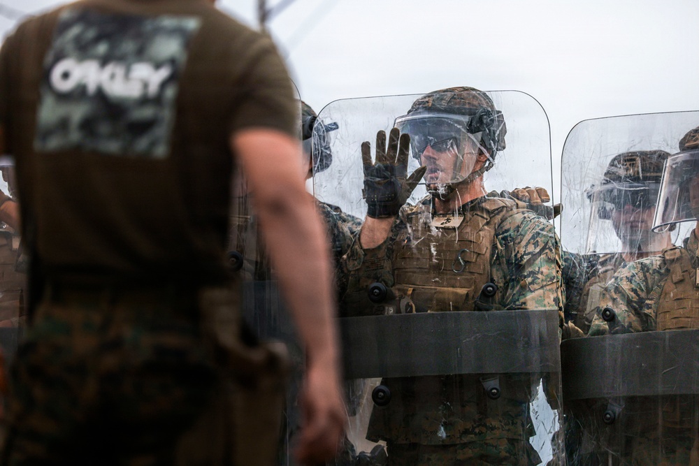 Balikatan 2026: 3rd MLR, 4th LEB practice riot control techniques training