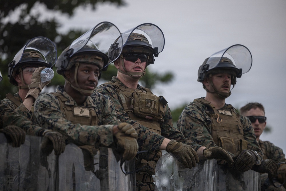 Balikatan 2026: 3rd MLR, 4th LEB practice riot control techniques training