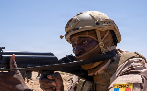 Multinational forces assault shoreline objective during Flintlock 2026