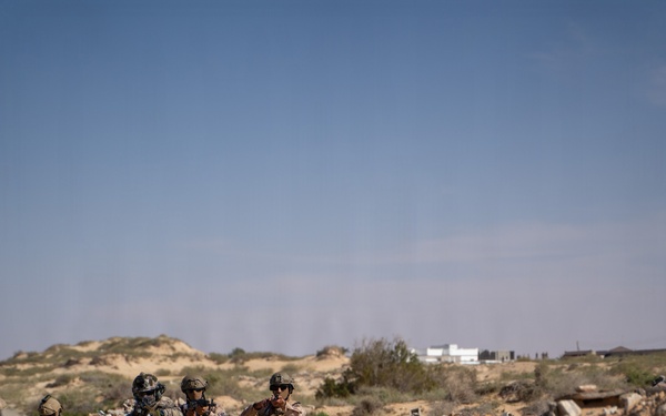 Multinational forces assault shoreline objective during Flintlock 2026