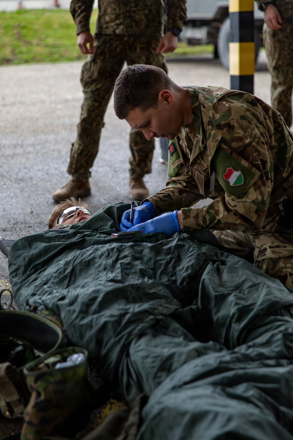 153rd Cavalry Squadron from RC-East conduct a Mass Casualty Exercise with NATO allies at Camp Novo Selo