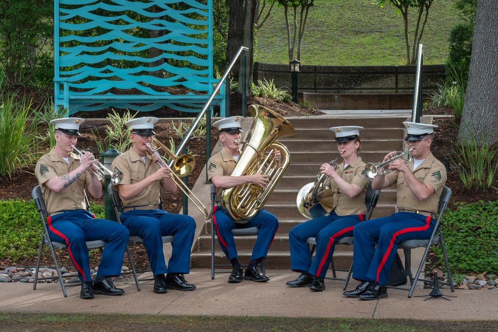 Wreath Laying at the Woodlands Monument