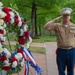 Wreath Laying at the Woodlands Monument
