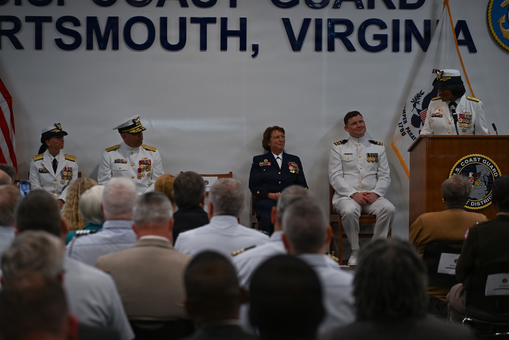 Coast Guard East District holds change of command ceremony
