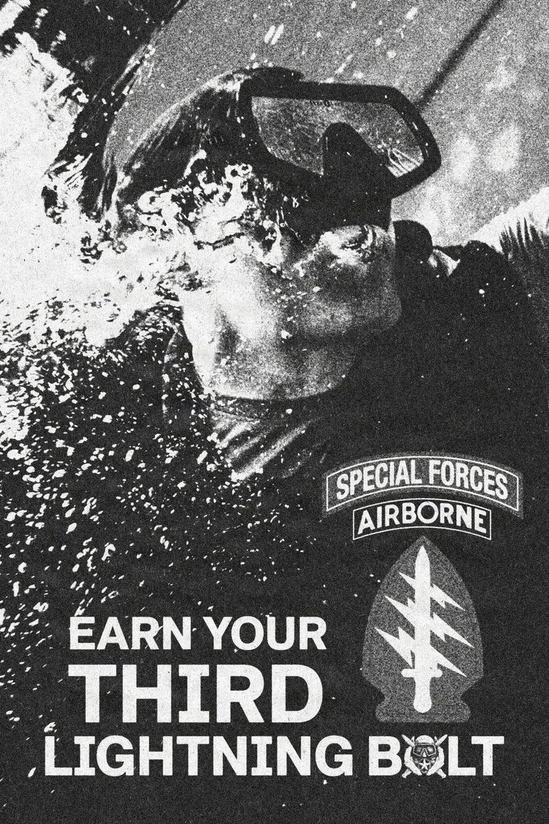 Army Special Forces Combat Diver Poster