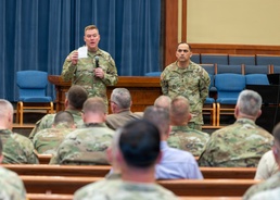 MSCoE and Fort Leonard Wood command team addresses continued transformation at town hall