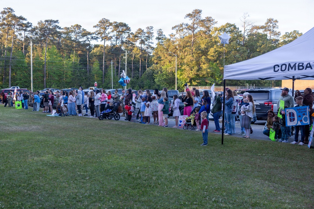 CLB-6 Returns to Camp Lejeune After Six-Month Deployment