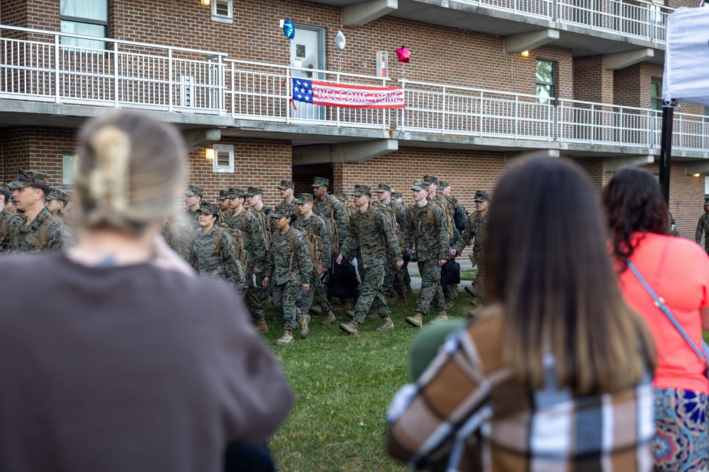 CLB-6 Returns to Camp Lejeune After Six-Month Deployment