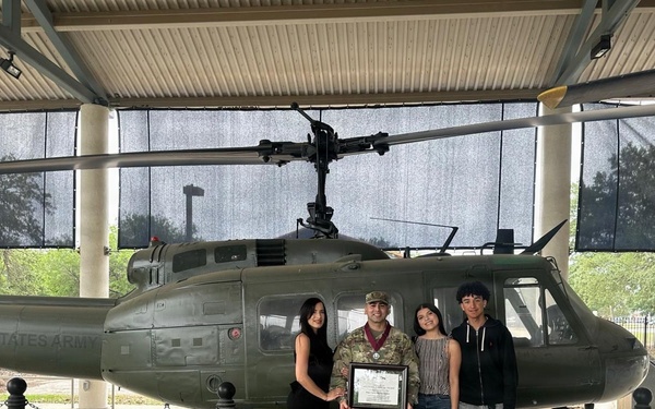 Army Reserve Maj. Carlos Ramirez-Barrios Inducted into the Order of Military Medical Merit