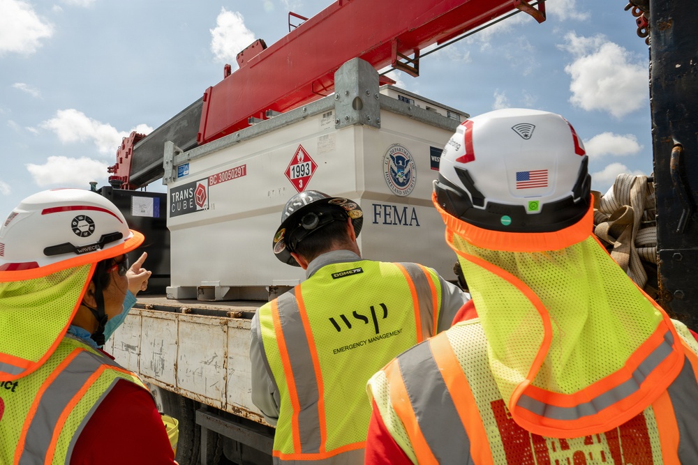 FEMA Generators Arrive in Saipan Following Typhoon Sinlaku