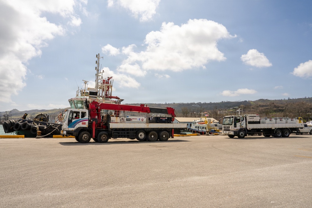 FEMA Generators Arrive in Saipan Following Typhoon Sinlaku