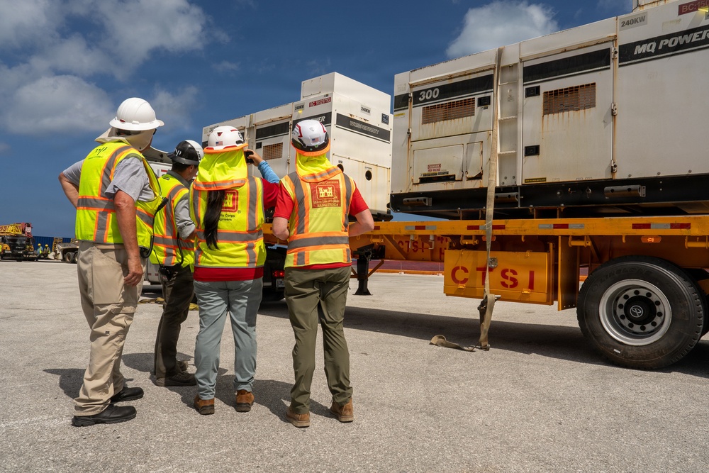 FEMA Generators Arrive in Saipan Following Typhoon Sinlaku