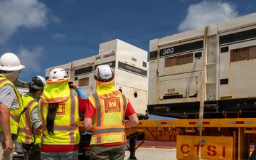 FEMA Generators Arrive in Saipan Following Typhoon Sinlaku