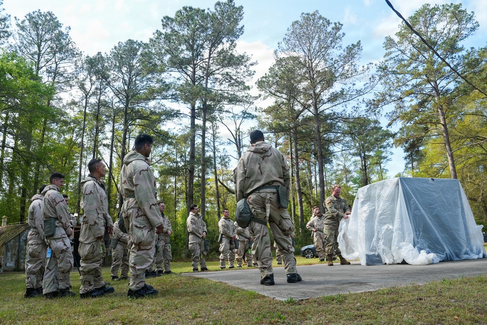 Team Robins CBRN defense class: Training for invisible threats