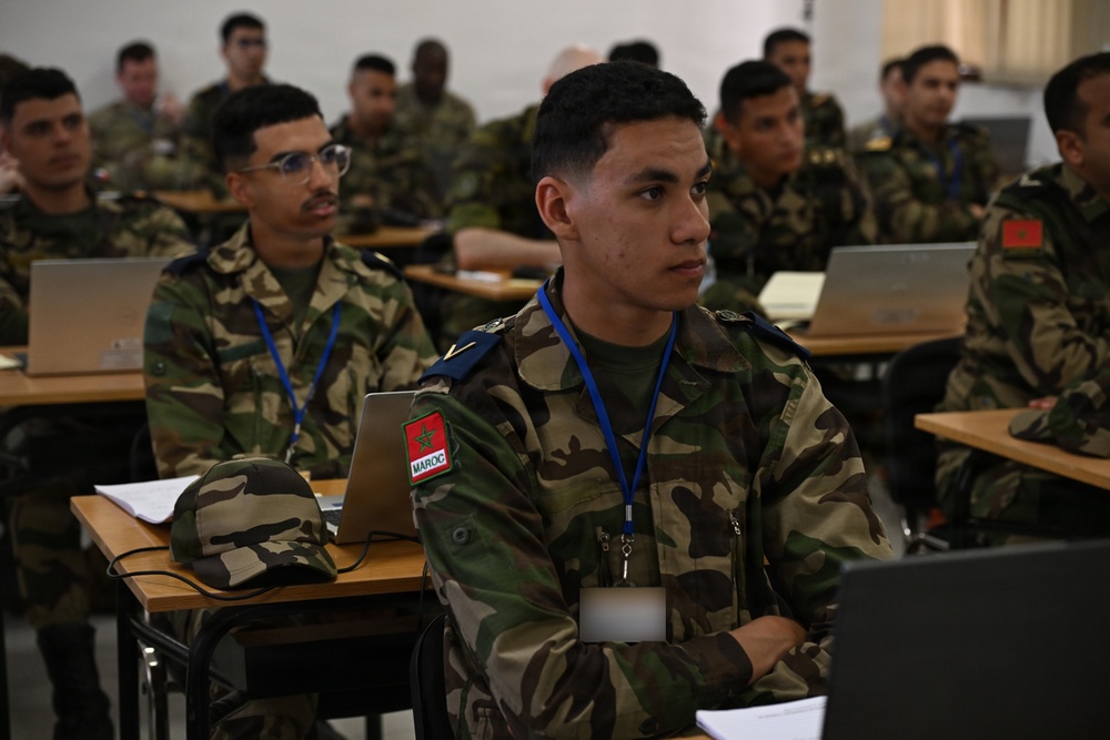 US service members participate in multinational academics during African Lion 26