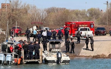 Four people rescued from capsized vessel near Gordie Howe Bridge
