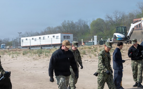 Naval Station Great Lakes Earth Day Base Cleanup