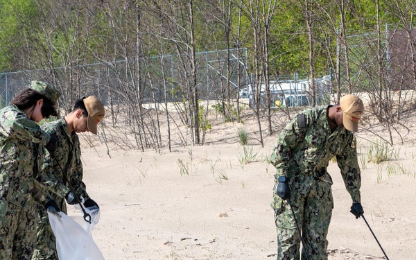 Naval Station Great Lakes Earth Day Base Cleanup