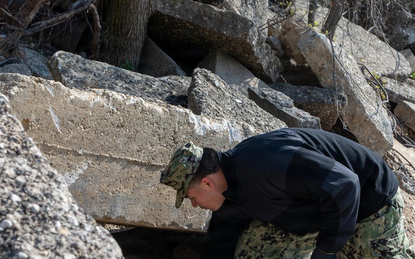 Naval Station Great Lakes Earth Day Base Cleanup