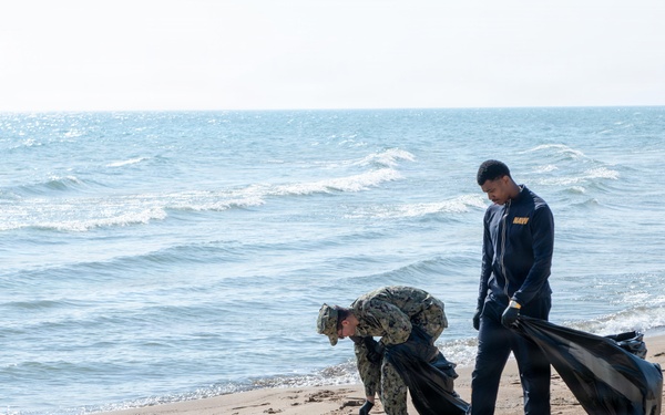 Naval Station Great Lakes Earth Day Base Cleanup