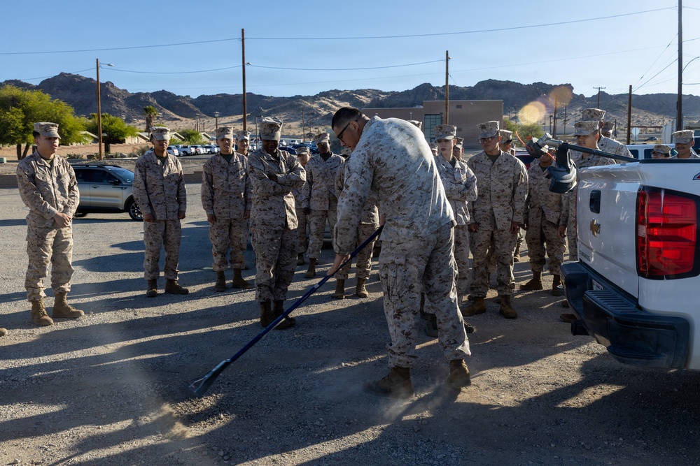 Headquarters Battalion Conducts Operation Clean Sweep 4