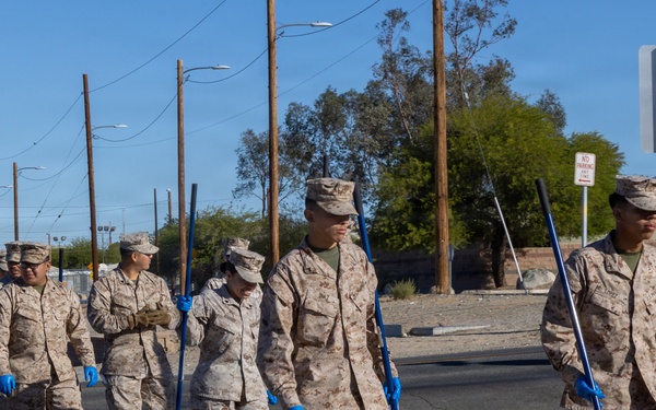 Headquarters Battalion Conducts Operation Clean Sweep 4