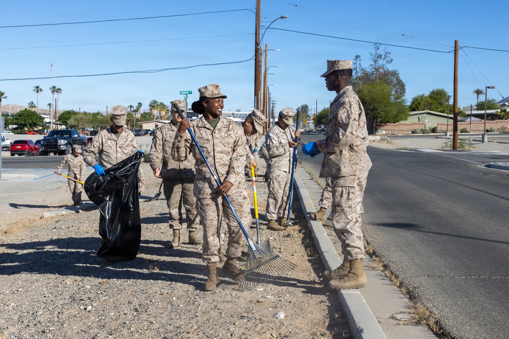 Headquarters Battalion Conducts Operation Clean Sweep 4