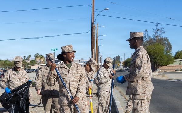 Headquarters Battalion Conducts Operation Clean Sweep 4