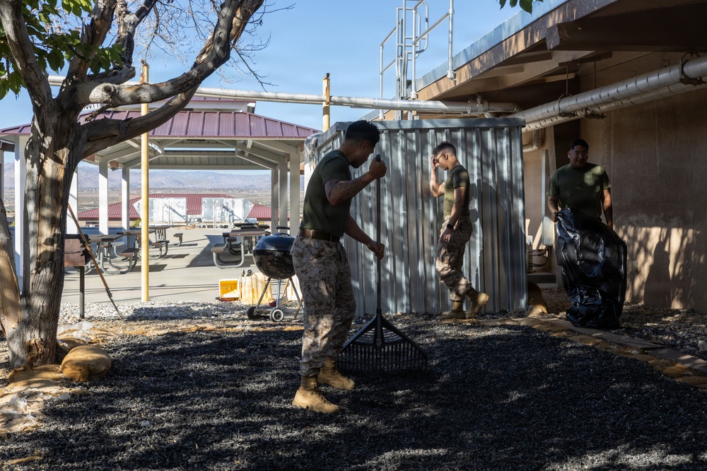 Headquarters Battalion Conducts Operation Clean Sweep 4