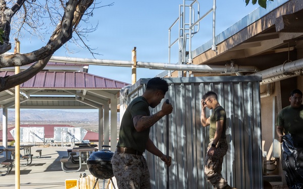 Headquarters Battalion Conducts Operation Clean Sweep 4