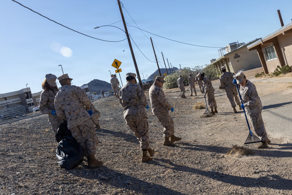 Headquarters Battalion Conducts Operation Clean Sweep 4