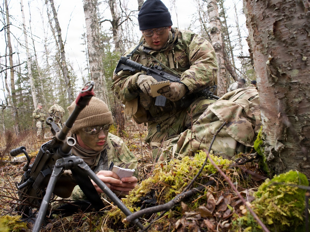 University of Alaska Army ROTC cadets train at Alcantra Armory