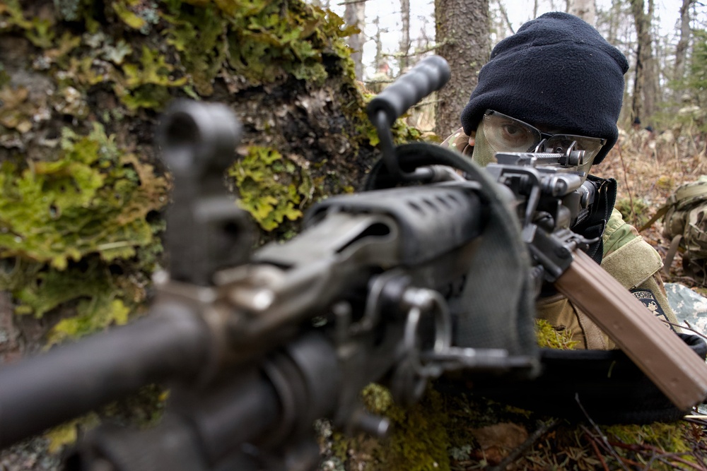 University of Alaska Army ROTC cadets train at Alcantra Armory