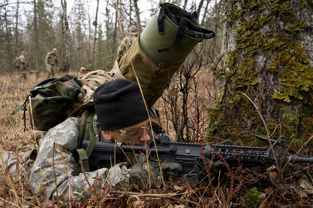 University of Alaska Army ROTC cadets train at Alcantra Armory