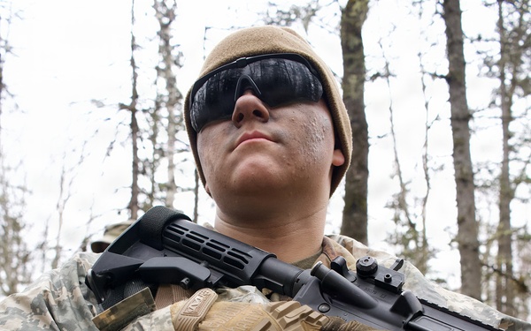 University of Alaska Army ROTC cadets train at Alcantra Armory