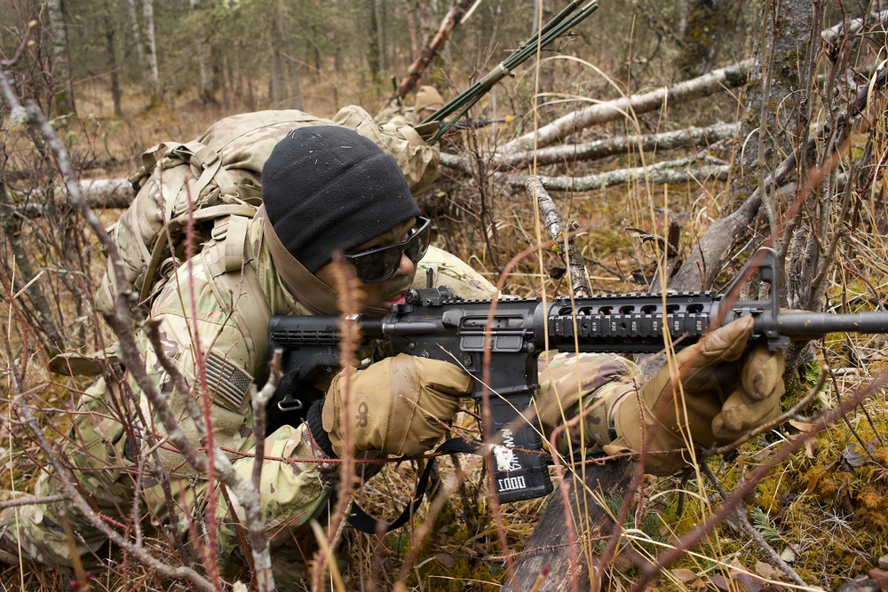 University of Alaska Army ROTC cadets train at Alcantra Armory