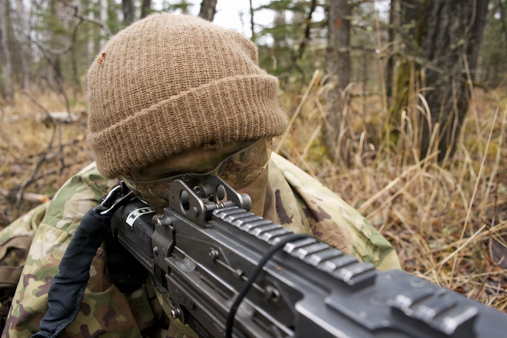 University of Alaska Army ROTC cadets train at Alcantra Armory