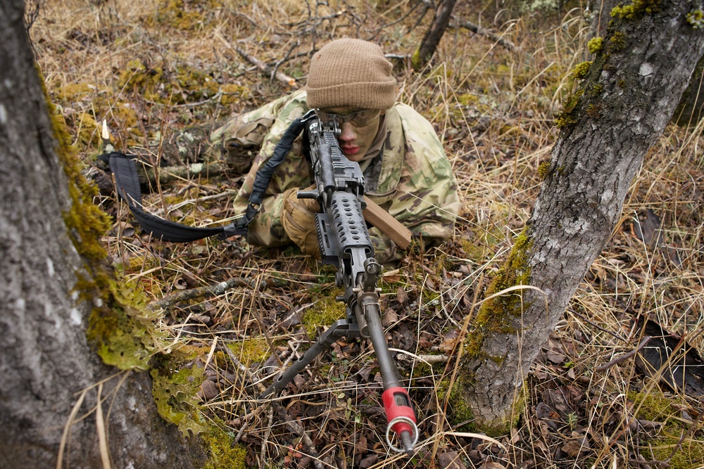 University of Alaska Army ROTC cadets train at Alcantra Armory