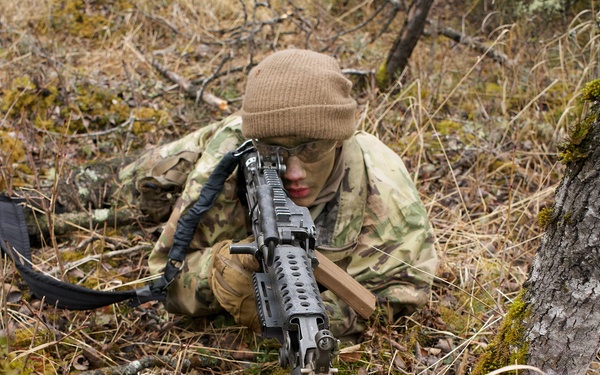 University of Alaska Army ROTC cadets train at Alcantra Armory