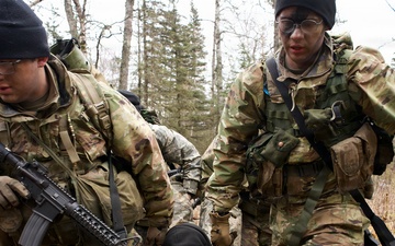 University of Alaska Army ROTC cadets train at Alcantra Armory