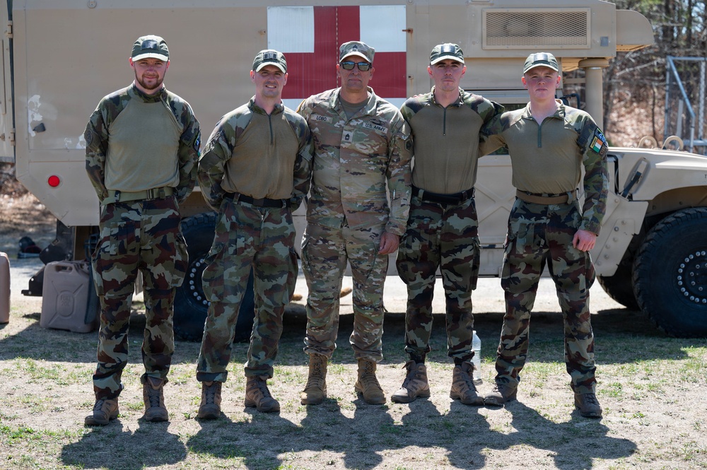 Irish Defence Forces soldiers test skills, build ties during Massachusetts National Guard Best Warrior Competition