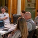 Cmdr. Yates Speaks With Park Rangers