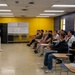 Cmdr. Yates Speaks With NJROTC Cadets