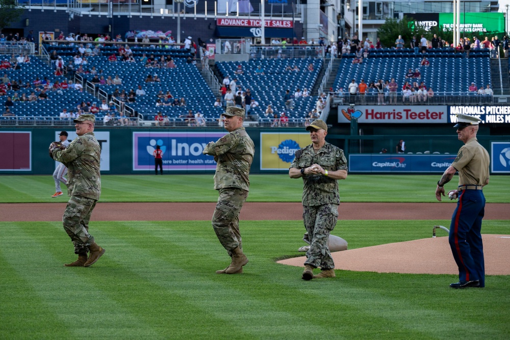 Washington Nationals honor our joint service members at Nats on Base summit