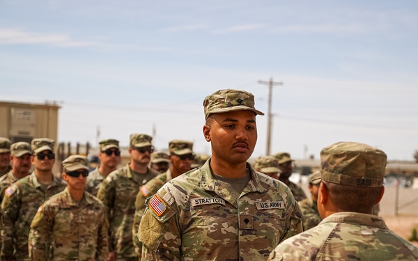 North Carolina National Guard Soldier Spc Stratton promoted to sergeant