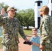 SWFLANT Sailor Reenlists at Missile Display