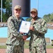 SWFLANT Sailor Reenlists at Missile Display
